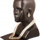NUHA Fashion Jewellery Gold Plated Necklace Set with Earrings for Women and Girls
