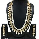 NUHA Fashion Jewellery Gold Plated Necklace Set with Earrings for Women and Girls