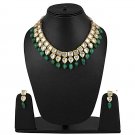 NUHA Fashion Jewellery Gold Plated Necklace Set with Earrings for Women and Girls