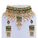 NUHA Fashion Jewellery Gold Plated Necklace Set with Earrings for Women and Girls