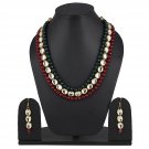 NUHA Fashion Jewellery Gold Plated Necklace Set with Earrings for Women and Girls