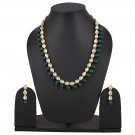 NUHA Fashion Jewellery Gold Plated Necklace Set with Earrings for Women and Girls