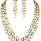 NUHA Fashion Jewellery Gold Plated Necklace Set with Earrings for Women and Girls