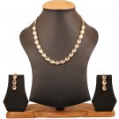 NUHA Fashion Jewellery Gold Plated Necklace Set with Earrings for Women and Girls