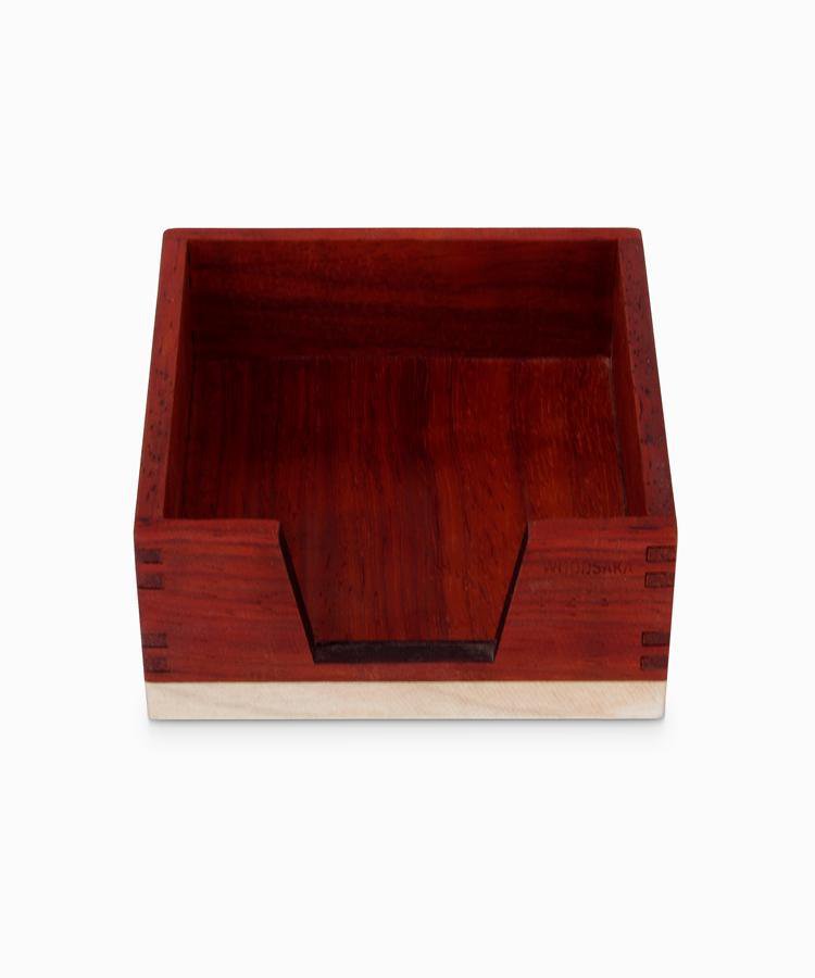 Padouk Block Note Holder - WOODSAKA