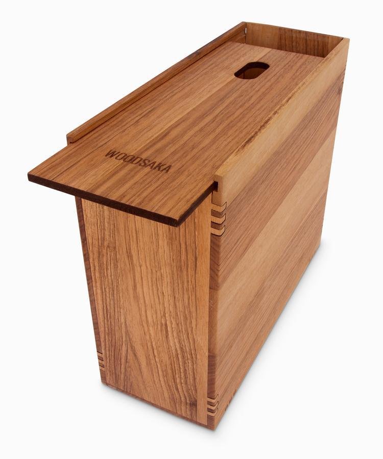 Reka - Desk Organizer - Monitor Stand - Modem Box - Small - WOODSAKA