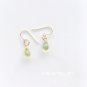 Peridot simple earrings (14Kgf)
