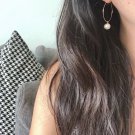 Pearl simple hoop earring (14Kgf)
