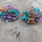 Multi-color rose pendant