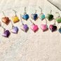 Color Fade heart keychain