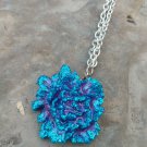 Rose Flower Pendant Necklace Handmade Fashion Jewelry 