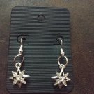 North Star Diamond Christmas Dangle Earrings