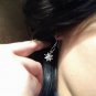 North Star Diamond Christmas Dangle Earrings