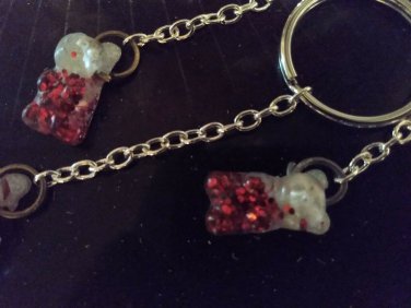 Christmas Gummy Bear Keychain Gummibar Keyholder Accessories