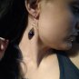 Blue Sapphire & White Topaz 925 Solid Sterling Silver Earrings Jewelry