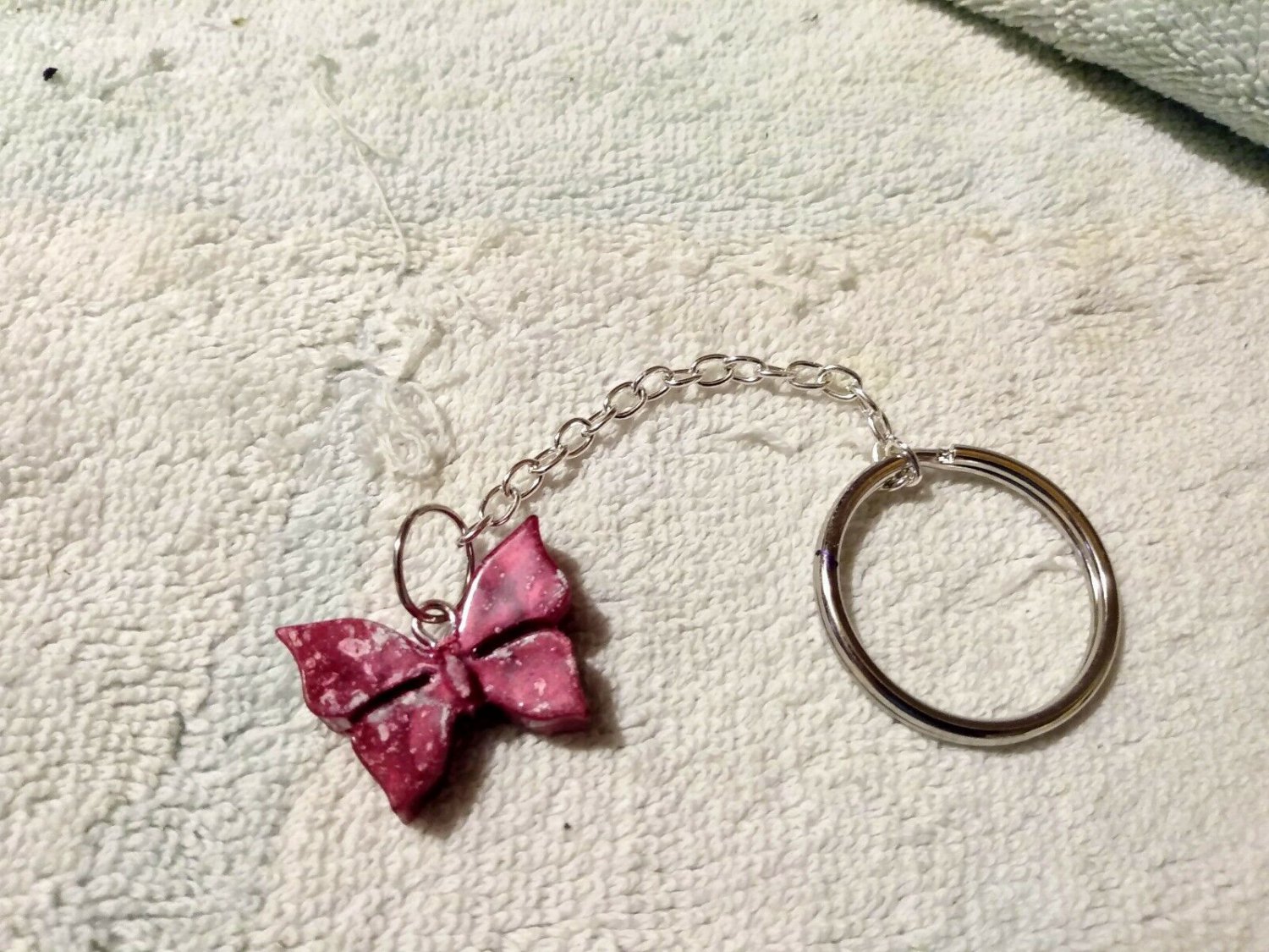 Fashion Jewelry Keychain Key Chain Crystal Butterfly