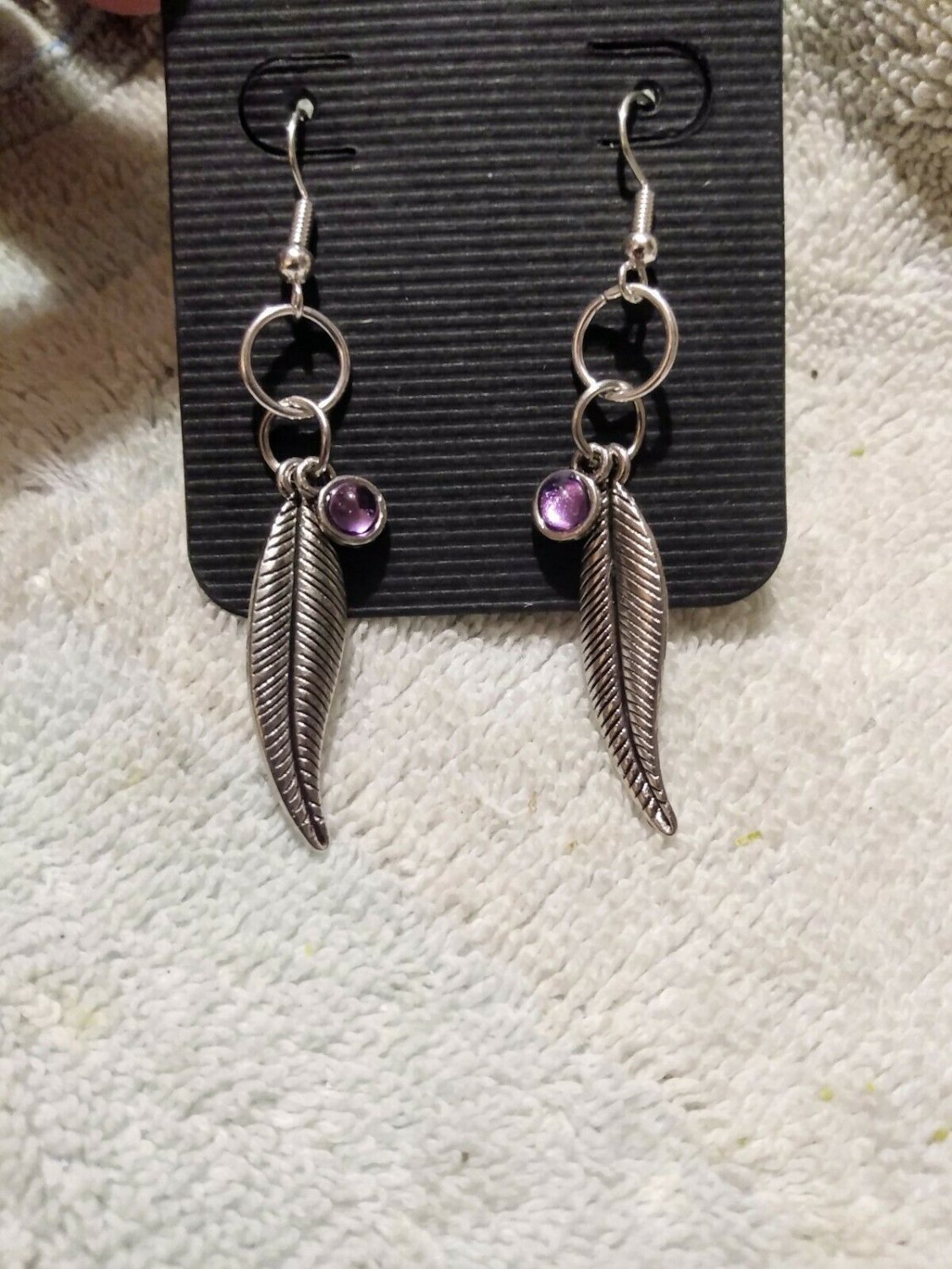 Southwestern Concho Earrings 925 Sterling Silver With Feather Dangles