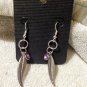 Southwestern Concho Earrings 925 Sterling Silver With Feather Dangles