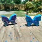 Glittery shiney reflective Butterfly Charm accessory
