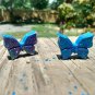 Glittery shiney reflective Butterfly Charm accessory