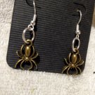 SALE! Gothic Spider Dangle Earrings with Silver Finish Pewter
