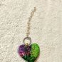 Color Faded heart keychain