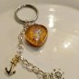 Letter "J" Seashell Keychain