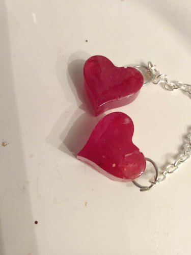 Solid Heart Love Keychain