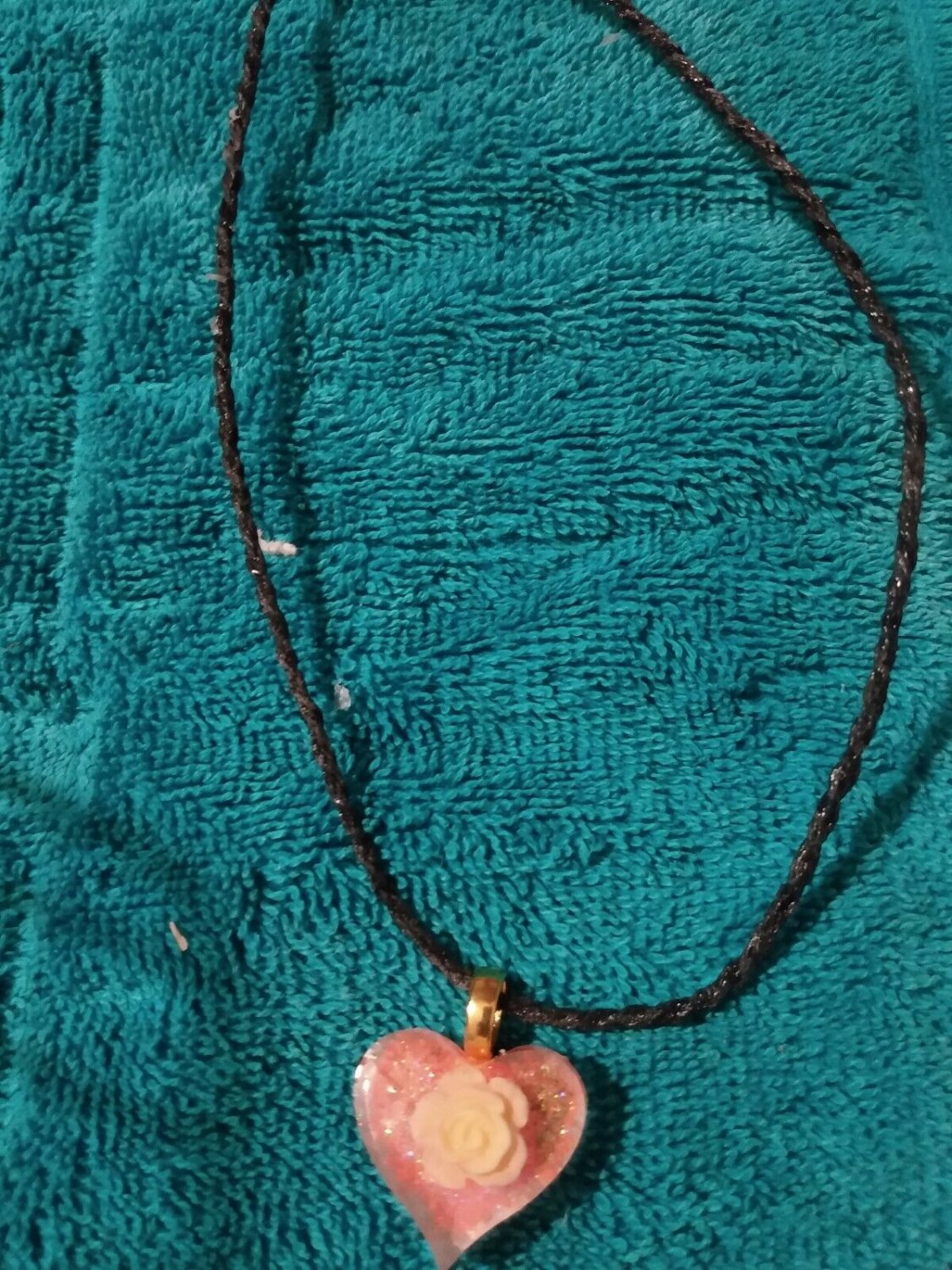 Glowing Floral Heart Necklace