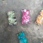 7 Colors Bear Pendants Keychain Resin Gummy Bear Pendant Necklace