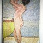 Antique Roman Girl Ancient ART mosaic MORANO - painting 120x60 sm ORIGINAL