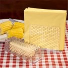 Plastic Napkin Holder & Butter Dish Set