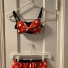 Minnie Mouse Girls Red Polka Dot Bow Bikini Skirted Swimsuit 5/6