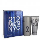 212 Gift Set By Carolina Herrera for Men 2 Piece 3.3 oz EDT Spray + 3.3 oz After Shave Gel