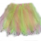 New green and pink dance dress up tutu skirt