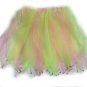 New green and pink dance dress up tutu skirt