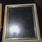 12by10inch picture frame Old Wood With Ornate Metal Trim nice shape