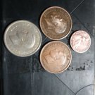 Lot Of 4 Nice Uk Coins: 1823 Farthing , 1919, 1944 One Penny, 1947 Half Crown