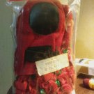vintage Classic Dog red quilted  dog booties size medium adorable still sealed