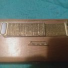 Gold Tone Adjustable Magnetic Band For 42mm Iphone Watch Any Series