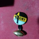 Vintage 1940's Army Football Pin With Ribbon And Football