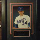 Nolan Ryan Autgraphed Photo Framed 20by16 coa with career stats plate HOFer