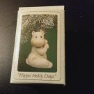 PRECIOUS MOMENTS "HIPPO HOLLY DAYS" 520403 1995 new in box