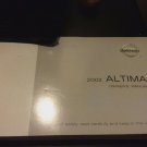 2002 Nissan Altima Complete Owners Manual With Case