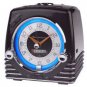 TELEMANIA Ford Thunderbird Retro Neon Alarm Clock Radio with CD Player - Black
