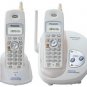 PANASONIC KX-TG2422W 2.4 GHZ TWO-HANDSET DIGITAL CORDLESS PHONE (WHITE)