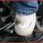 BLACK Motorcycle Ryder Clips Rubber Shift Sock Foot Peg Cover Street Bike Socks Boots