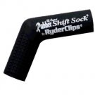 BLACK Motorcycle Ryder Clips Rubber Shift Sock Foot Peg Cover Street Bike Socks Boots