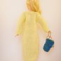 hand knitted coat with fashionable blue bag for Barbie // ooak // PERFECT GIFT