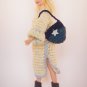 hand knitted oversized outfit + bag + boots for Barbie doll // ooak // PERFECT GIFT